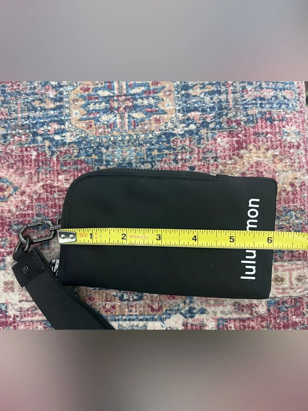 lululemon athletica Black Wristlet Pouch with Strap